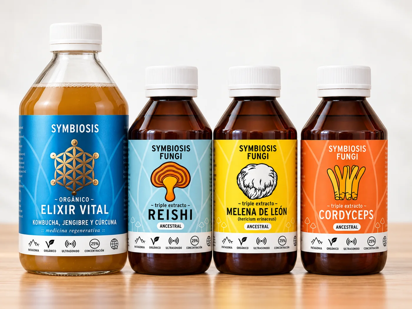Elixir Vital con Reishi, Melena de León y Cordyceps de la línea Ancestral